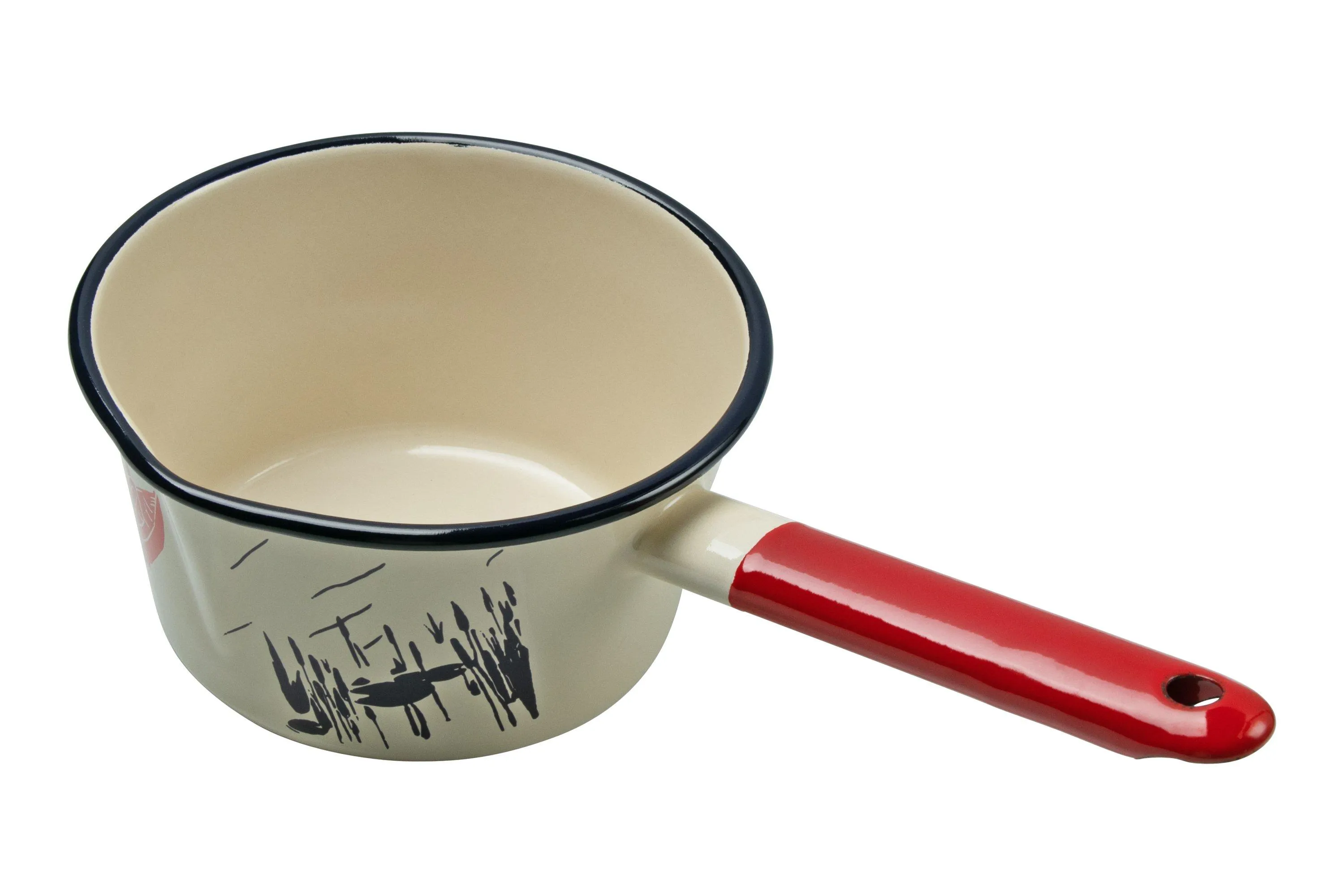 Knivesandtools Enamel Saucepan E-SP14-01, 14 cm, casserole en émail