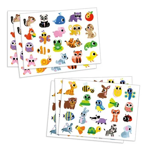 latelierdemaman - Gommettes bébés animaux Djeco