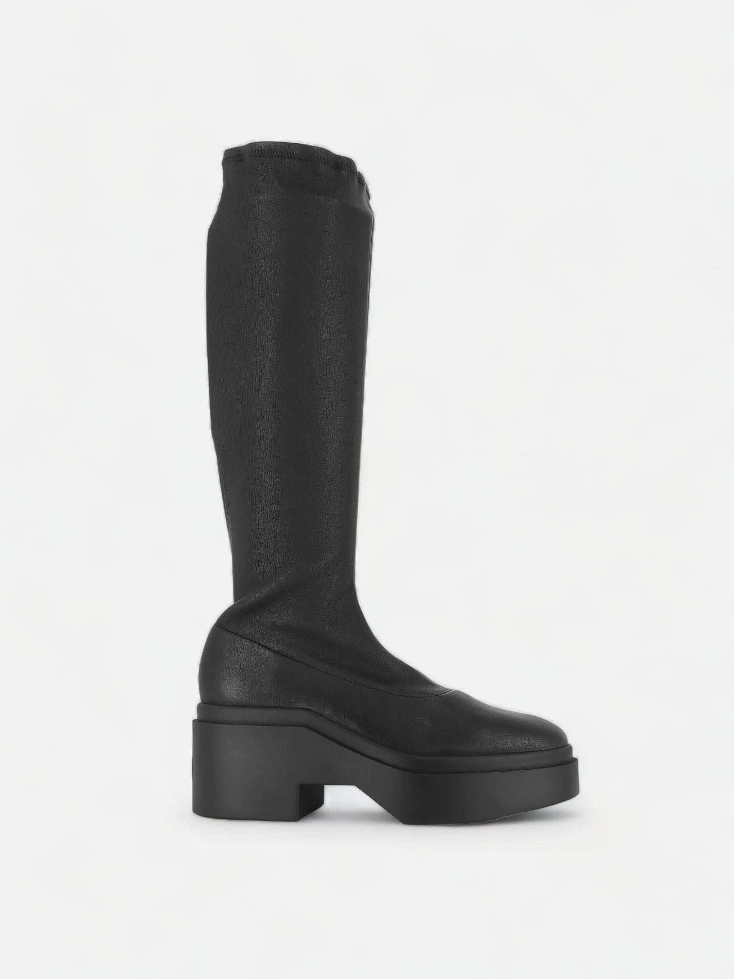 NOVA bottes, agneau stretch noir