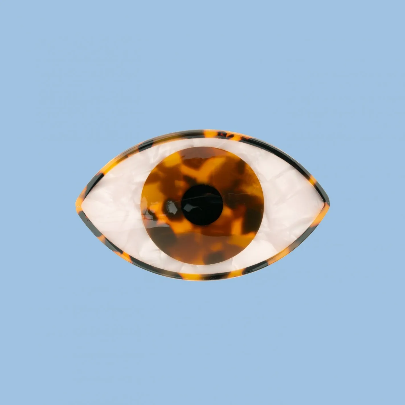 Pince à cheveux Oeil Marron