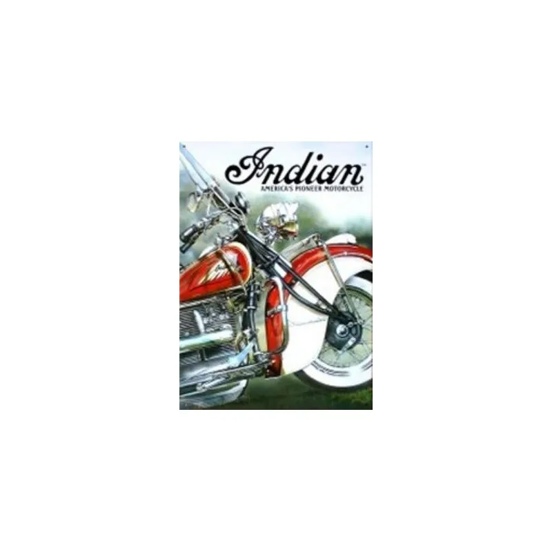 Plaque tôle Moto Indian