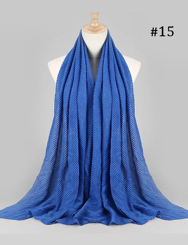 Plissé Froissé Hijabs