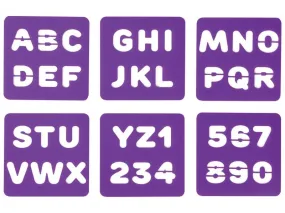 POCHOIRS Alphabet et chiffres