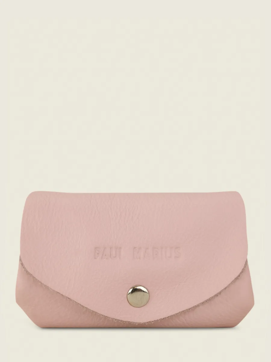 PORTE-MONNAIE CUIR ROSE FEMME LeGustave Pastel - Poudré
