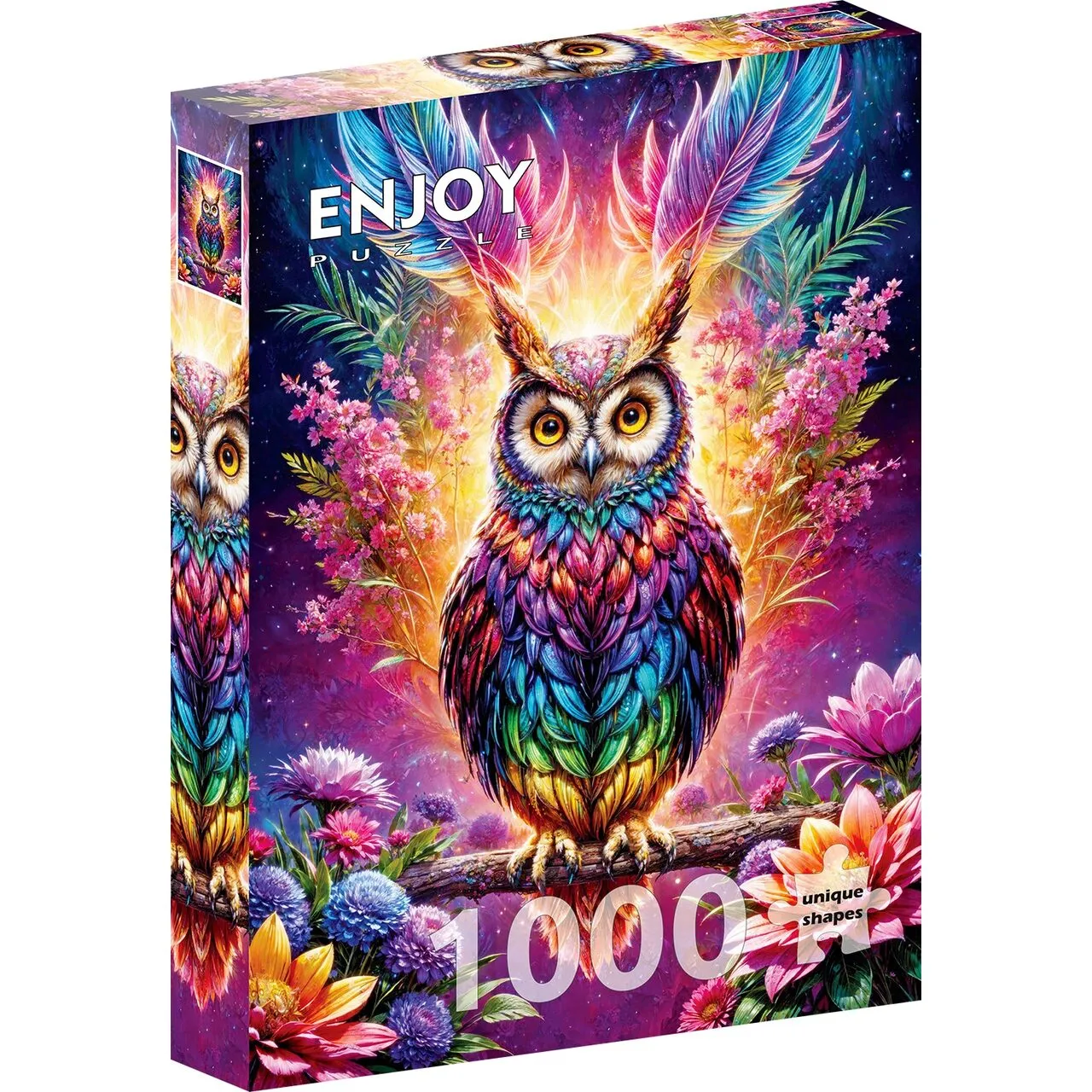 Puzzle 1000 pièces ENJOY - Chouette Néon (Enjoy-2161)