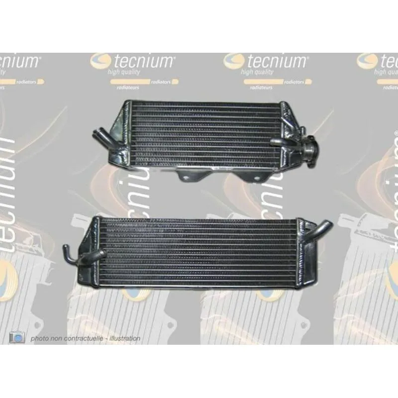 Radiateur oversize gauche soudé TECNIUM Kawasaki KXF450