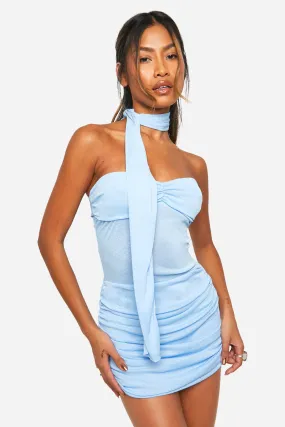 Robe courte torsadée légère