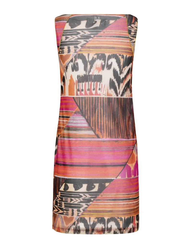 ROBE DROITE RÉSILLE ETHNIQUE
