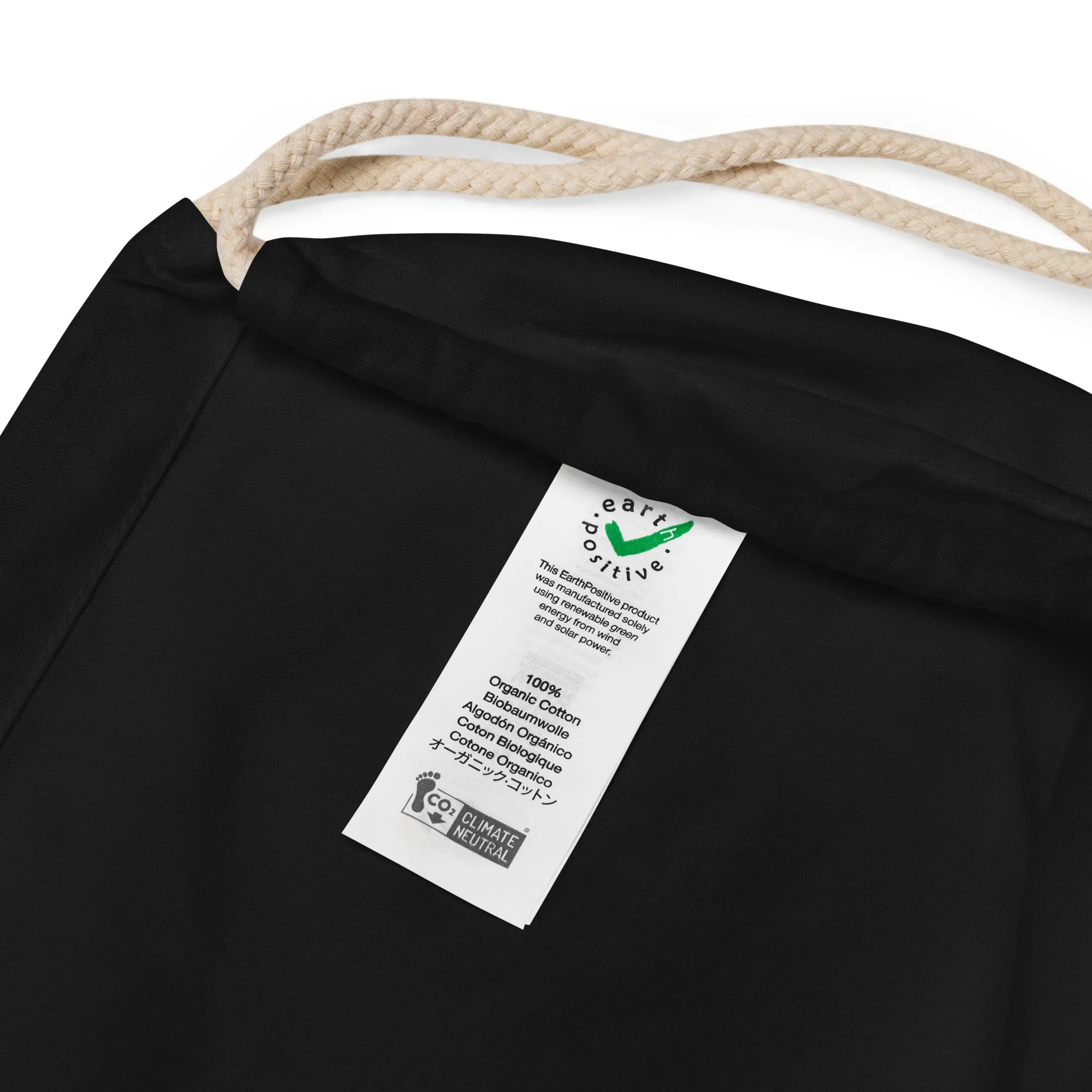 Sac à cordon en coton biologique Indipendenza