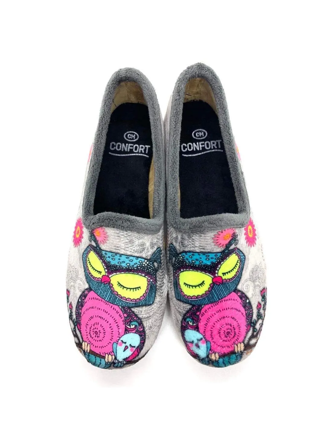 Slippers Hiboux/Chouette Calzamur Suapel 38301103 Gris