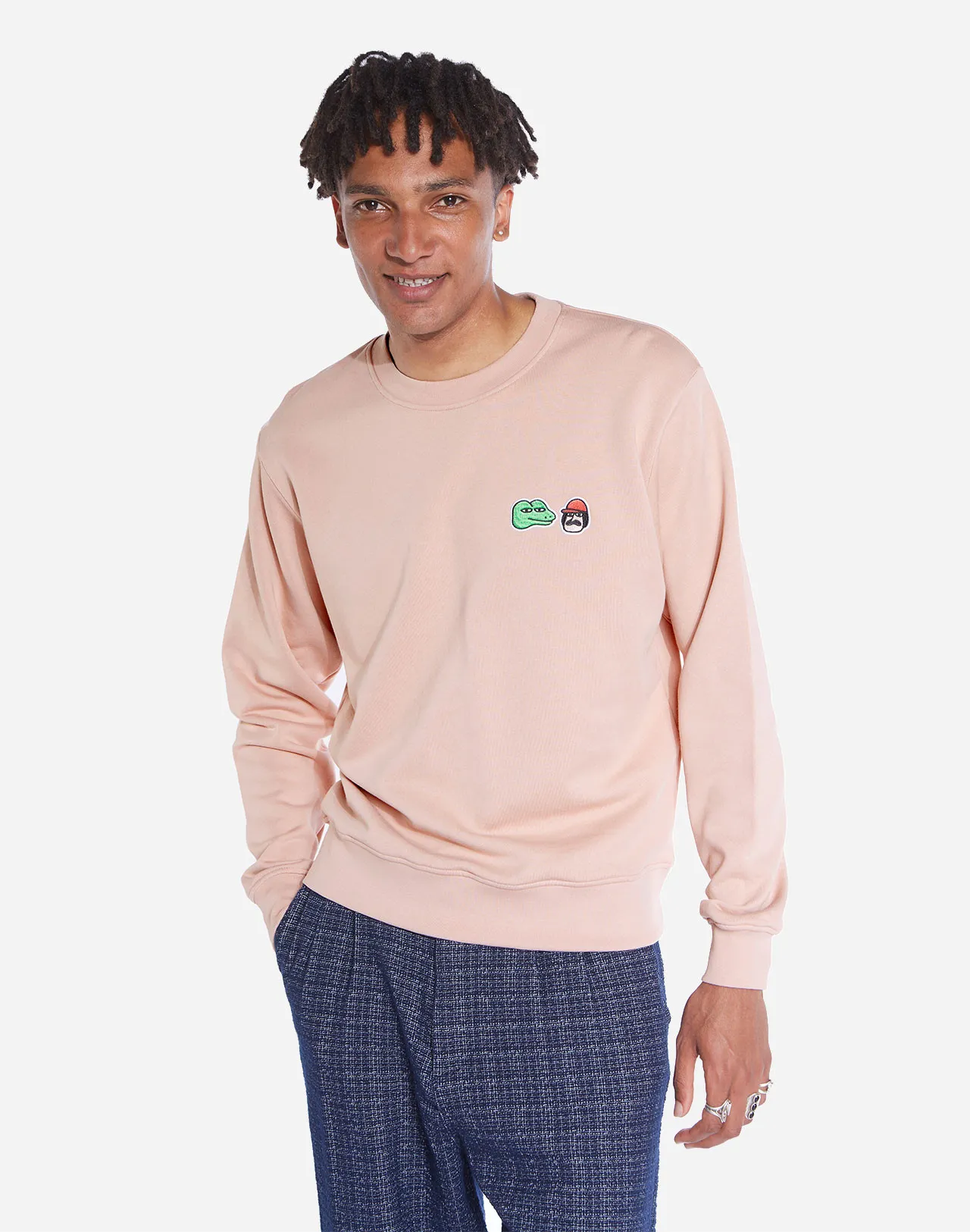 Sweat Free Hugs rose pastel Taille S Couleurs Rose Pastel