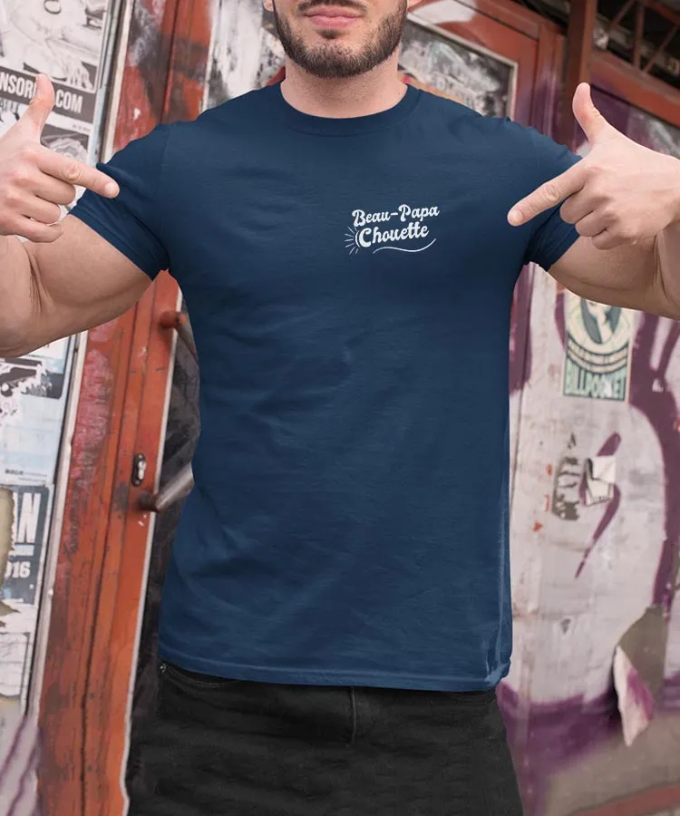 T-Shirt Beau-Papa Chouette face Pour homme