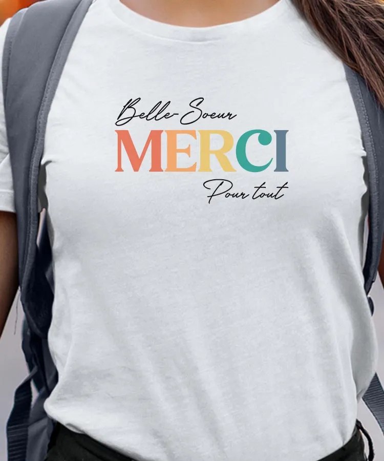 T-Shirt Belle-Soeur merci pour tout Pour femme