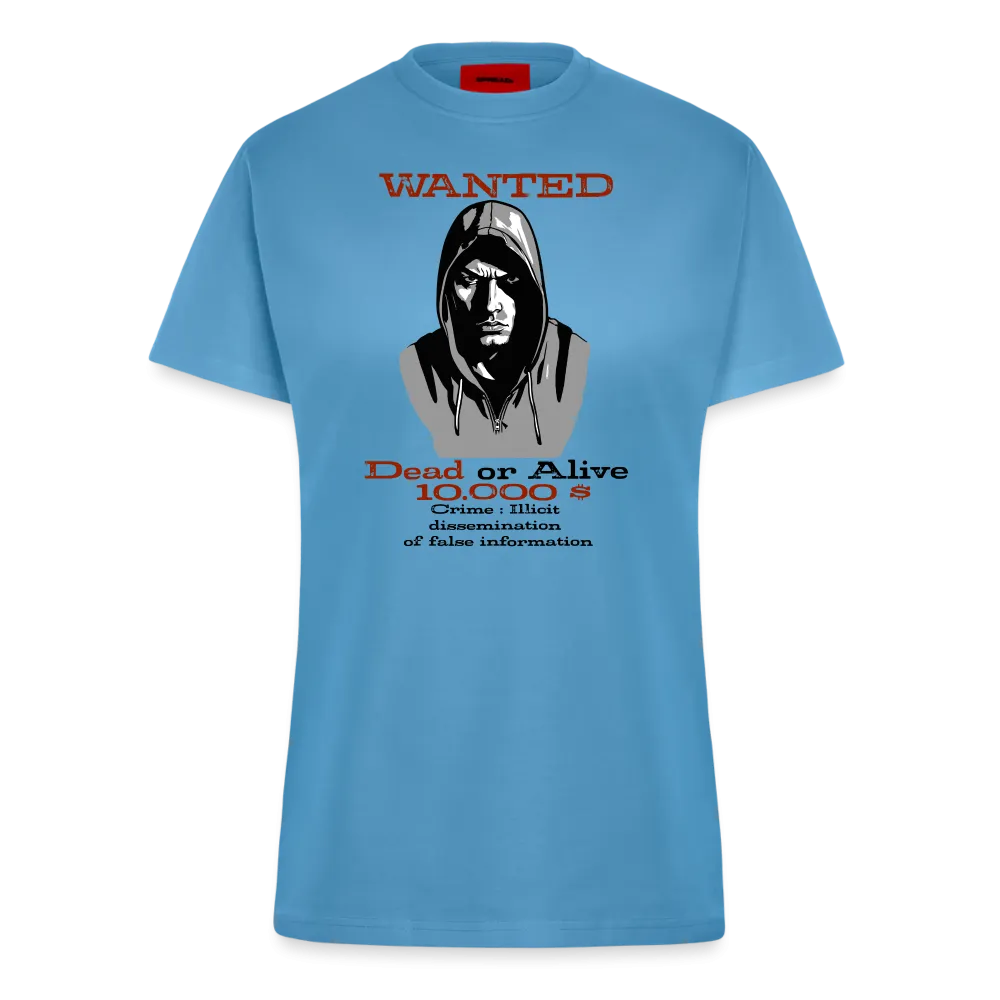T-shirt bio slim fit fabriqué en UE Wanted man Dead or Alive