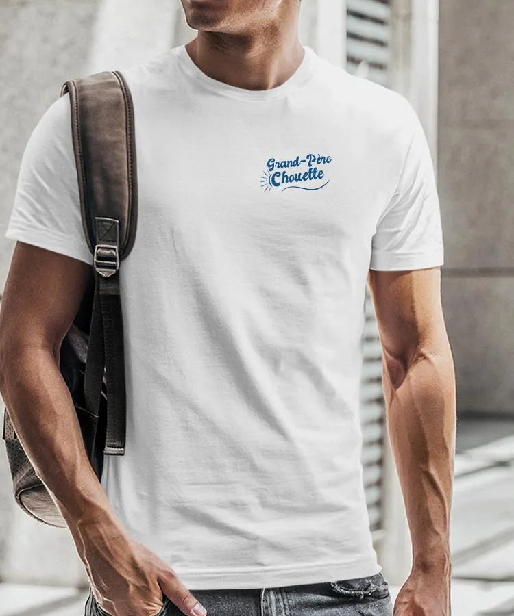 T-Shirt Grand-Père Chouette face Pour homme
