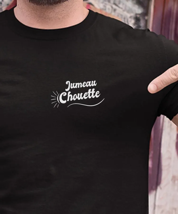 T-Shirt Jumeau Chouette face Pour homme