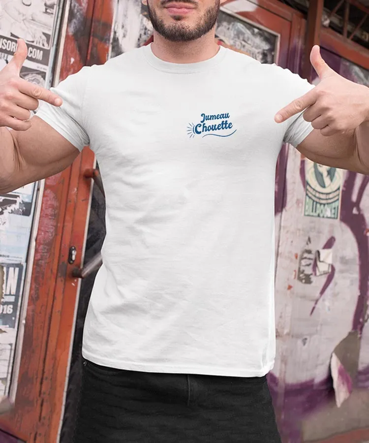 T-Shirt Jumeau Chouette face Pour homme