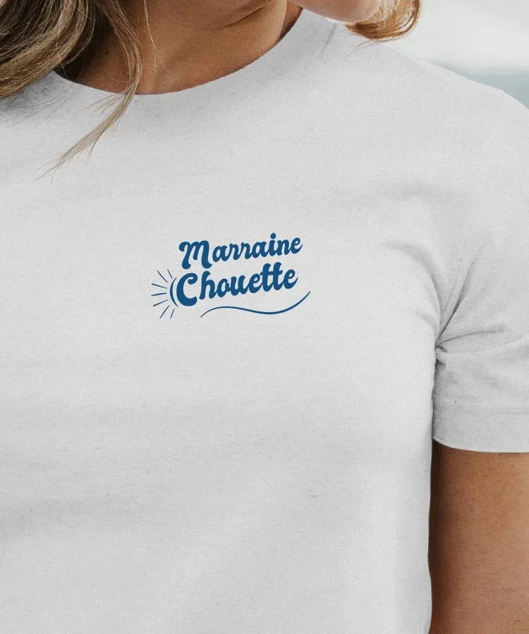 T-Shirt Marraine Chouette face Pour femme
