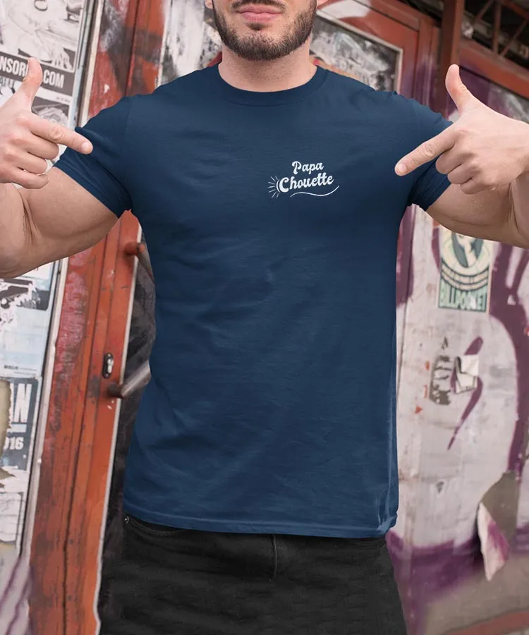 T-Shirt Papa Chouette face Pour homme