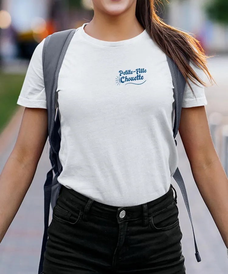 T-Shirt Petite-Fille Chouette face Pour femme