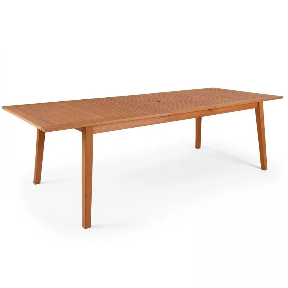 Table extensible eucalyptus marron oviala