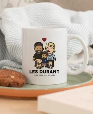 Tablette de chocolat Famille figurine personnalisé