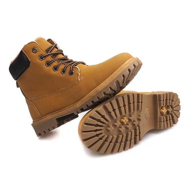 Trappeurs de bois d'automne B788 Camel brun