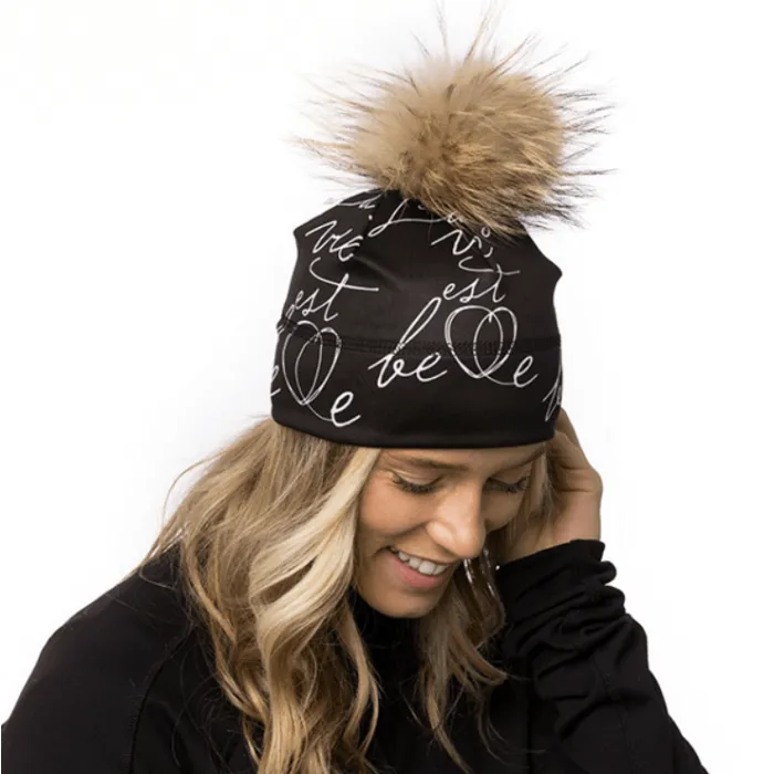 Tuque La Vie est belle coeur
