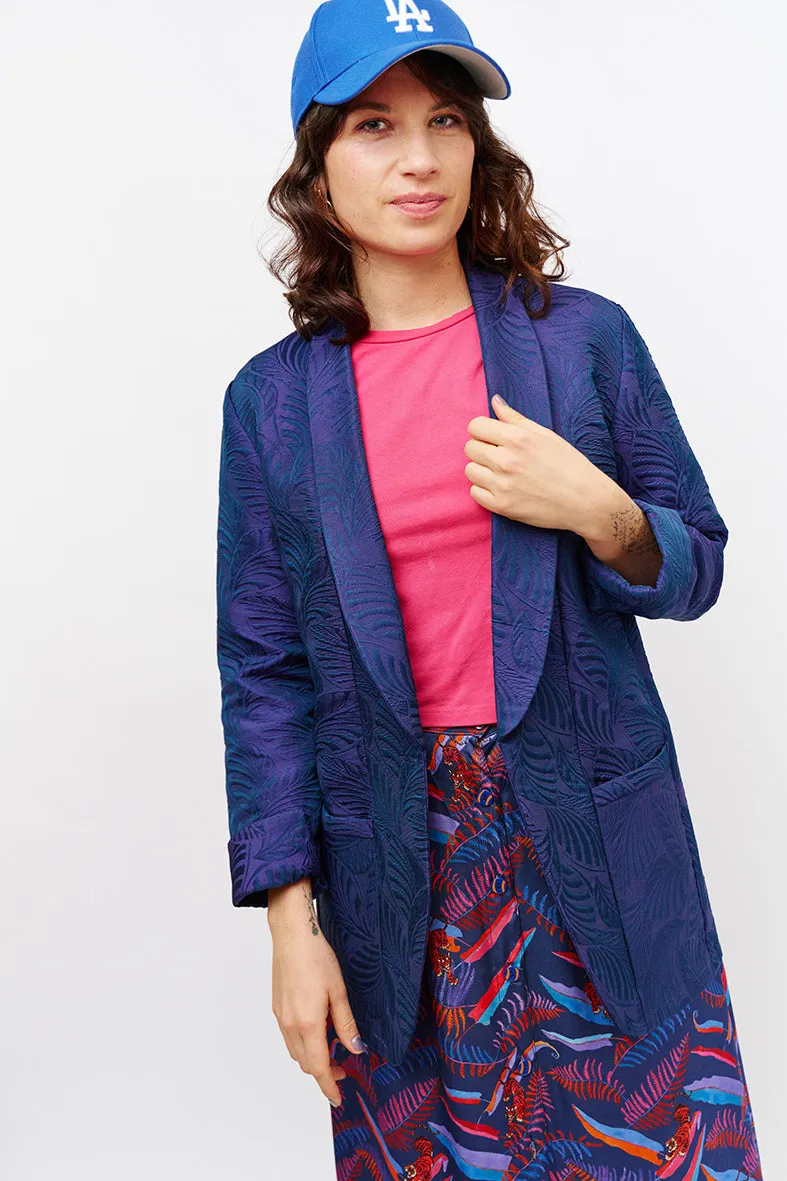 Veste habillée Tuxedo jacquard Ramage